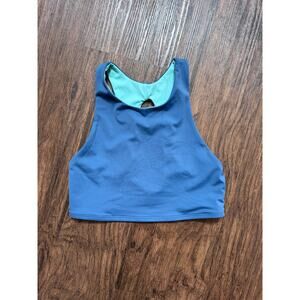 Jolyn Womens Gwen Swimsuit Top Size Small Blue